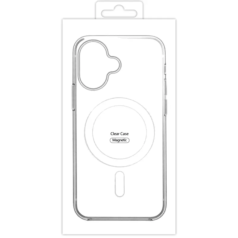 TPU Clear Case with MagSafe for Apple iPhone 16 (6.1"), Clear 2, TPU