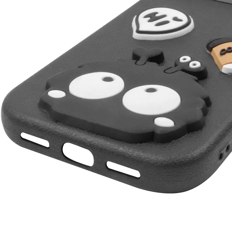 Etui TPU Leather Toys do Apple iPhone 13 Pro (6.1"), Monster / Black 4, Sztuczna skóra