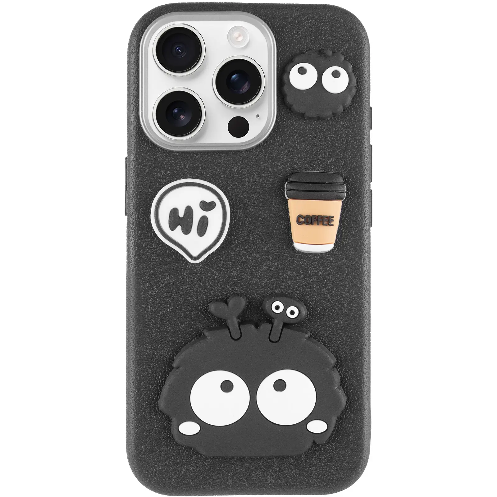 Etui TPU Leather Toys do Apple iPhone 14 Pro Max (6.7"), Monster / Black 1, Sztuczna skóra