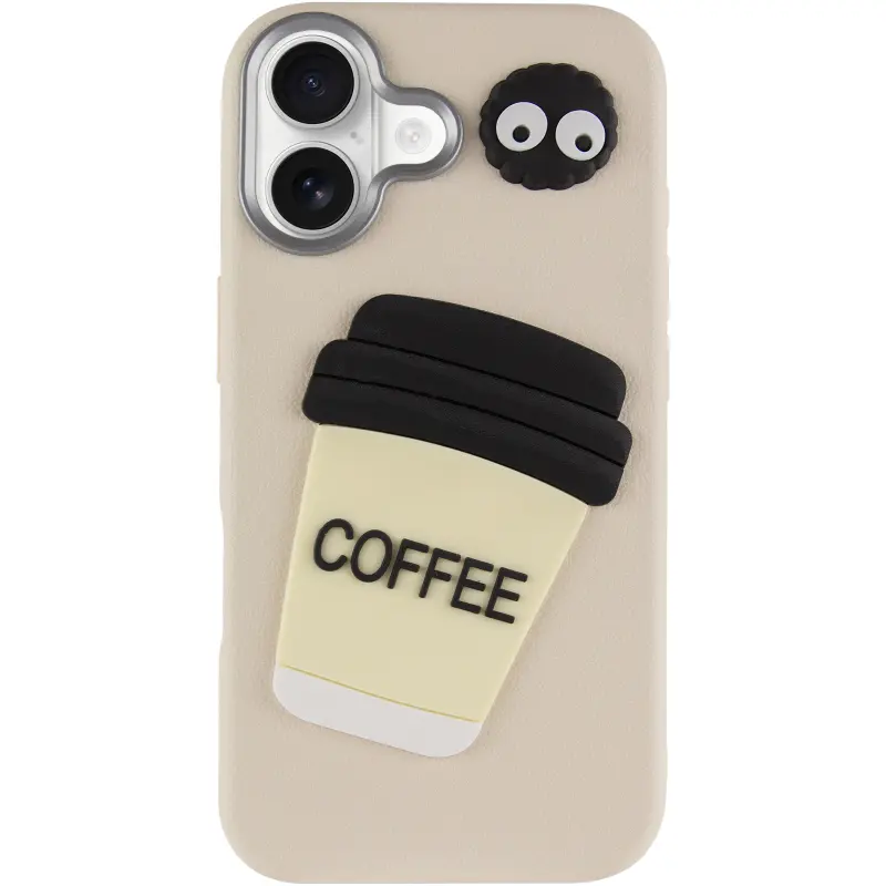 Etui TPU Leather Toys do Apple iPhone 16 (6.1"), Coffee / Sand 1, Sztuczna skóra