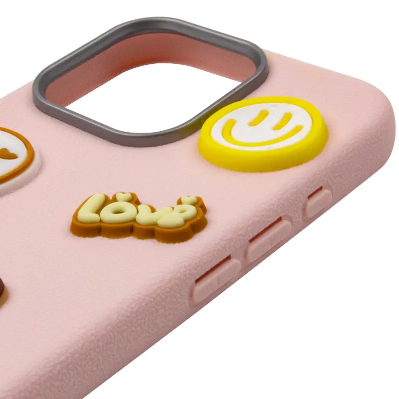 Etui TPU Leather Toys do Apple iPhone 16 Pro (6.3"), Capybara / Pink 3, Sztuczna skóra