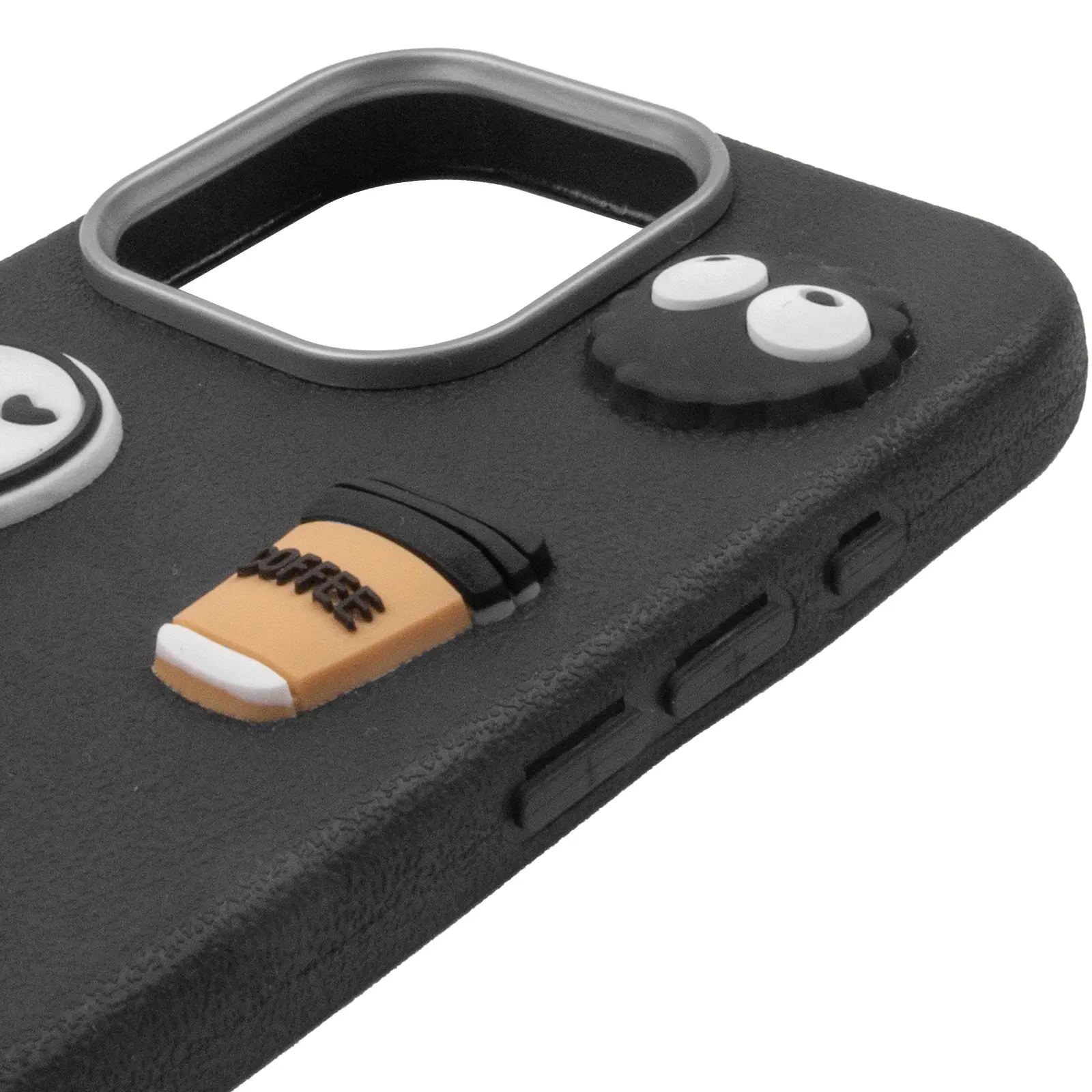 Etui TPU Leather Toys do Apple iPhone 16 Pro (6.3"), Monster / Black 3, Sztuczna skóra