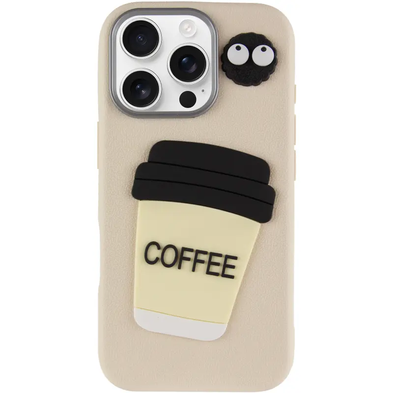 Etui TPU Leather Toys do Apple iPhone 16 Pro (6.3"), Coffee / Sand 1, Sztuczna skóra