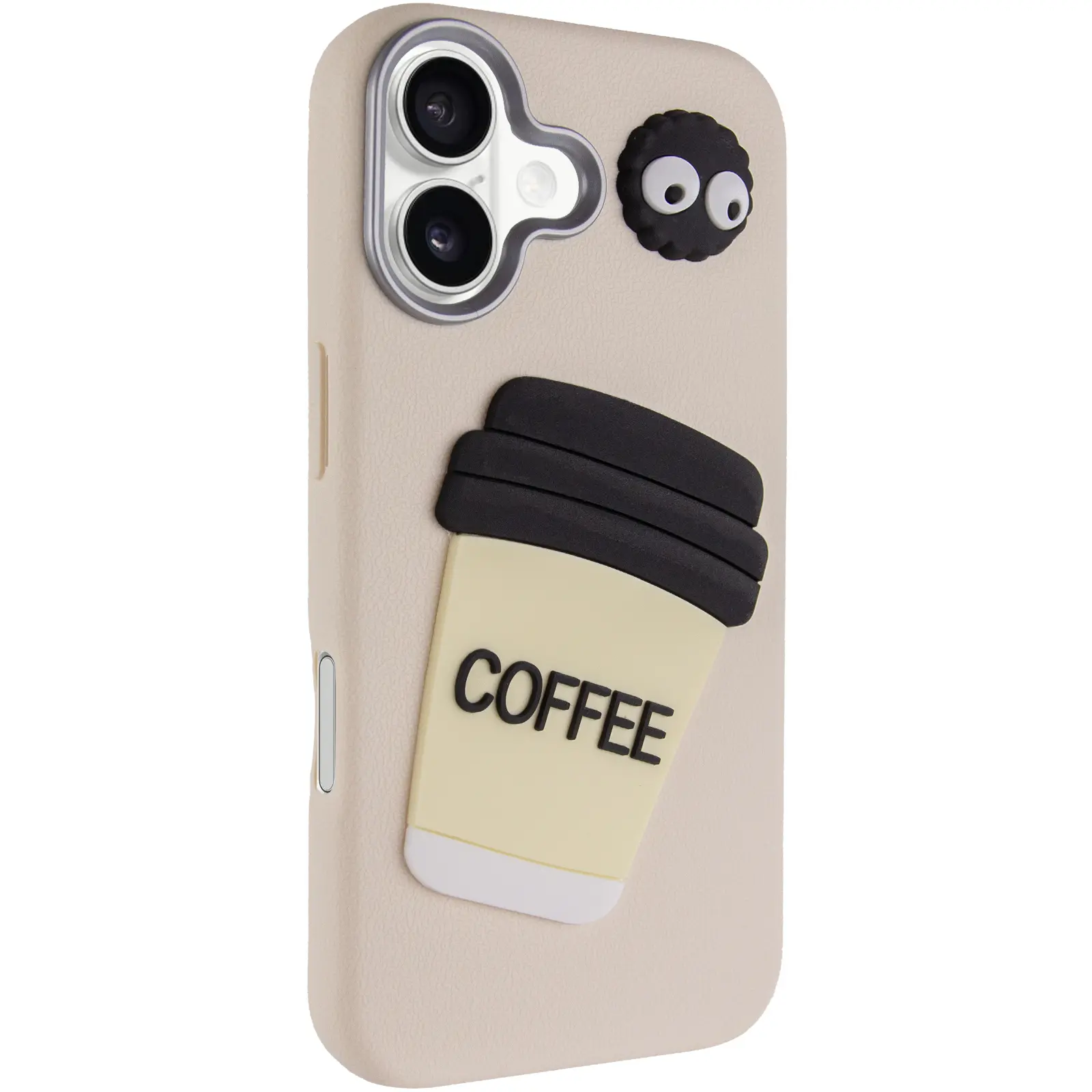 Etui TPU Leather Toys do Apple iPhone 17 (6.3"), Coffee / Sand, Sztuczna skóra