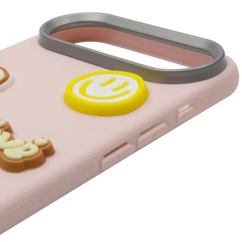 Чехол TPU Leather Toys для Apple iPhone 17 Air (6.5"), Capybara / Pink 3, Искусственная кожа