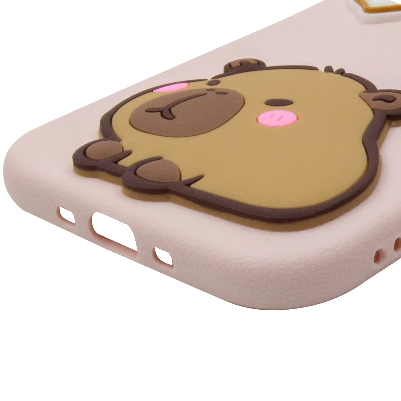 Чехол TPU Leather Toys для Apple iPhone 17 Air (6.5"), Capybara / Pink 4, Искусственная кожа