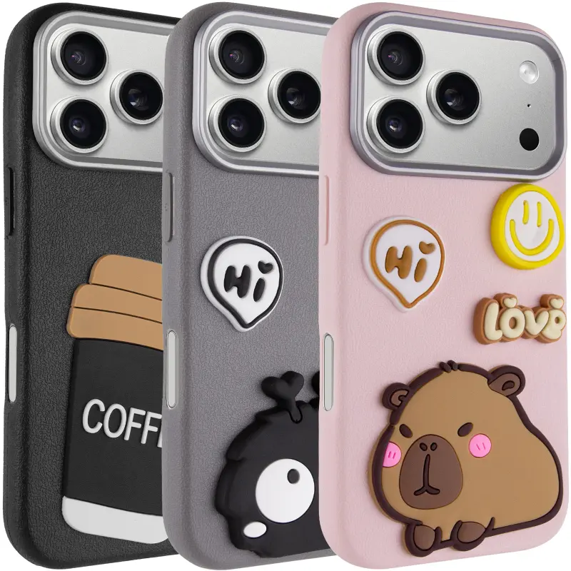 Etui TPU Leather Toys do Apple iPhone 17 Pro (6.3"), Sztuczna skóra