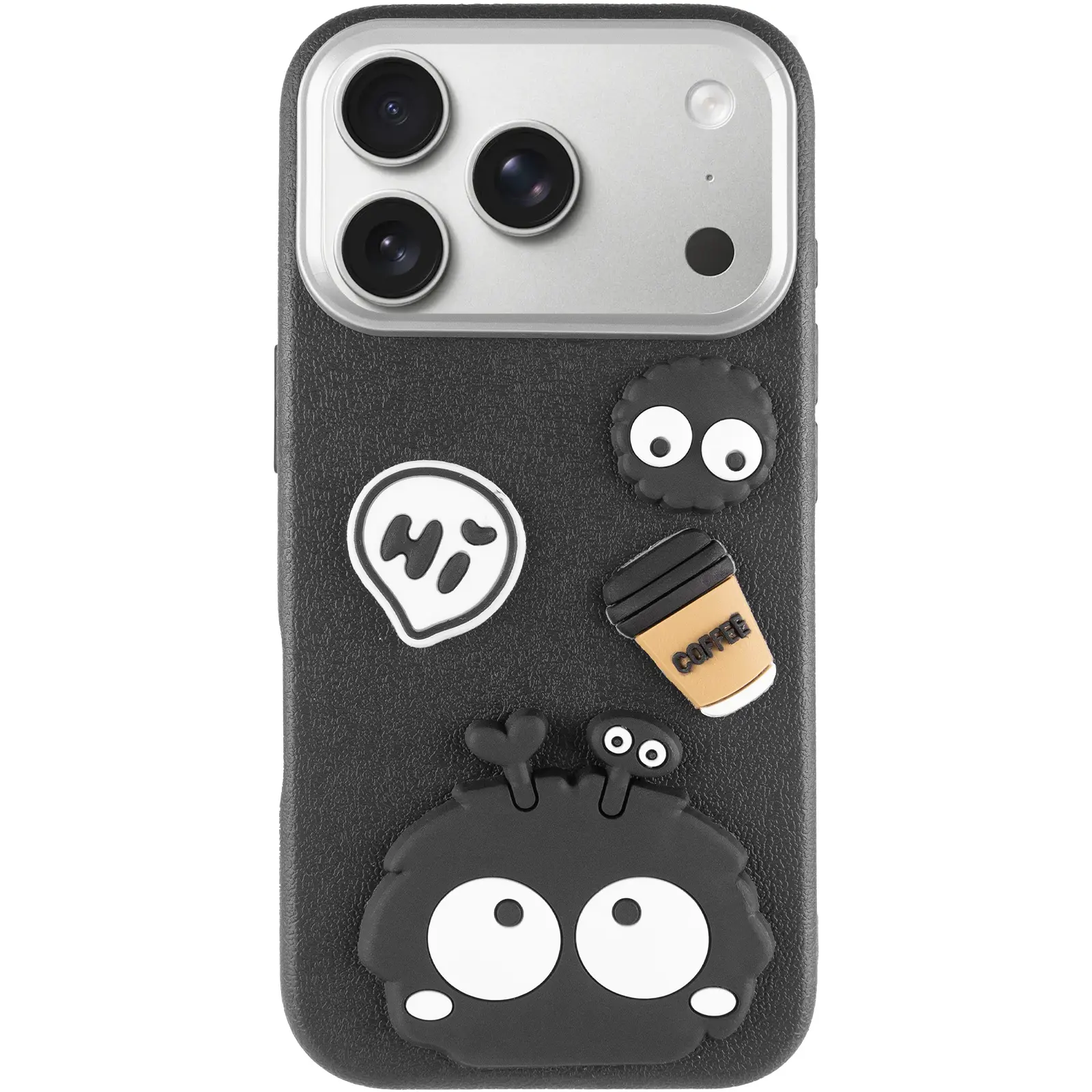 Etui TPU Leather Toys do Apple iPhone 17 Pro (6.3"), Monster / Black 1, Sztuczna skóra
