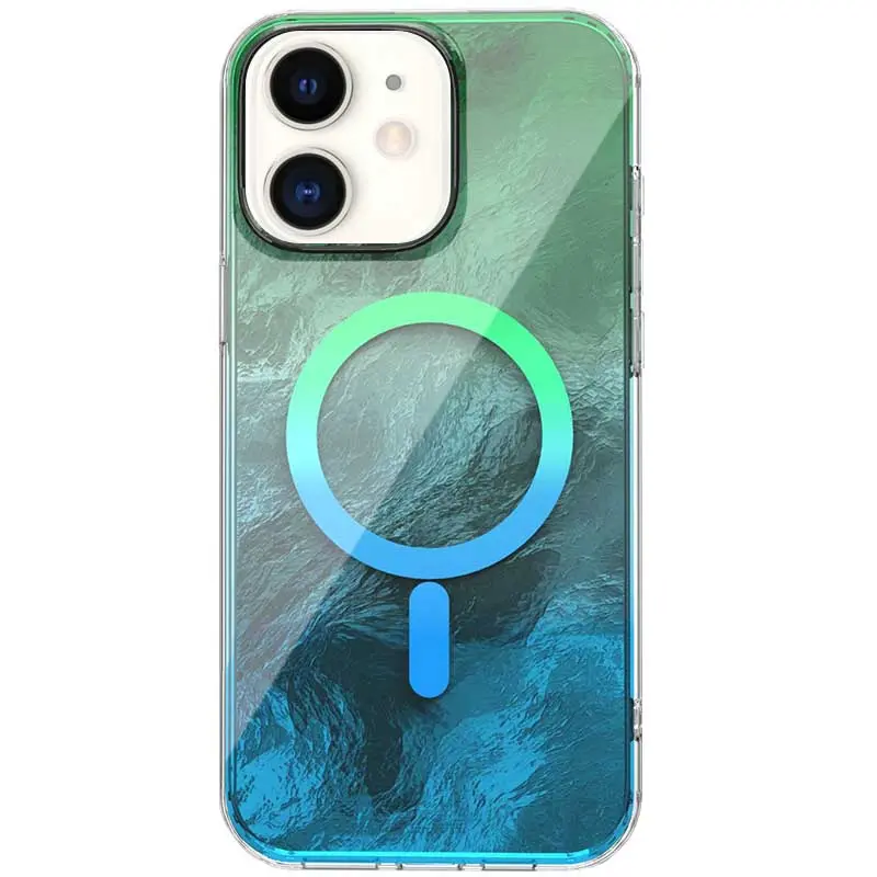 Etui TPU Shiny Mountain Magnetic Fit do Apple iPhone 11 (6.1"), Green / Blue, TPU