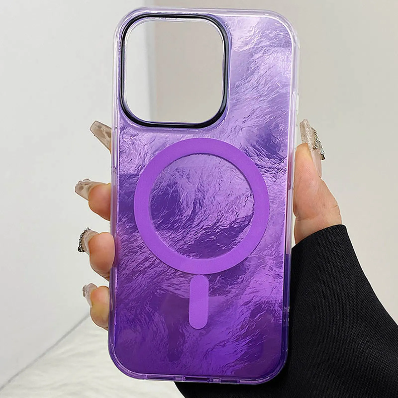 Etui TPU Shiny Mountain Magnetic Fit do Apple iPhone 12 Pro / 12 (6.1"), Purple 1, TPU