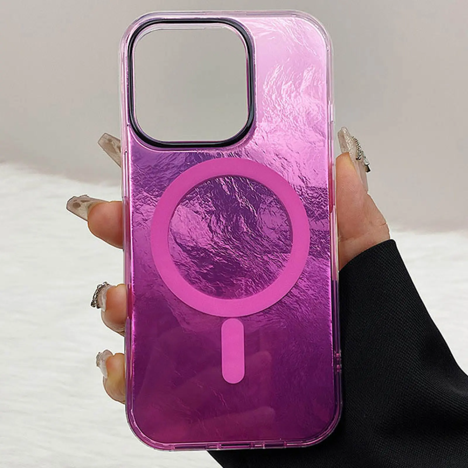 Etui TPU Shiny Mountain Magnetic Fit do Apple iPhone 14 Pro Max (6.7"), Pink 1, TPU