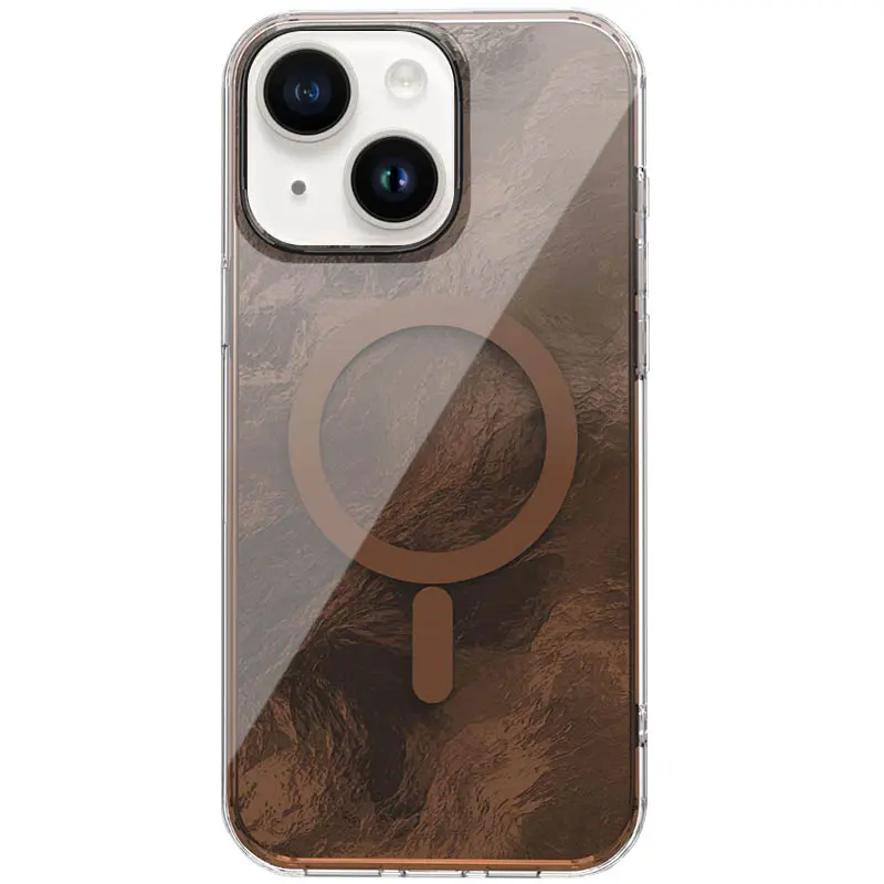 Etui TPU Shiny Mountain Magnetic Fit do Apple iPhone 14 / 13 (6.1"), Chocolate, TPU