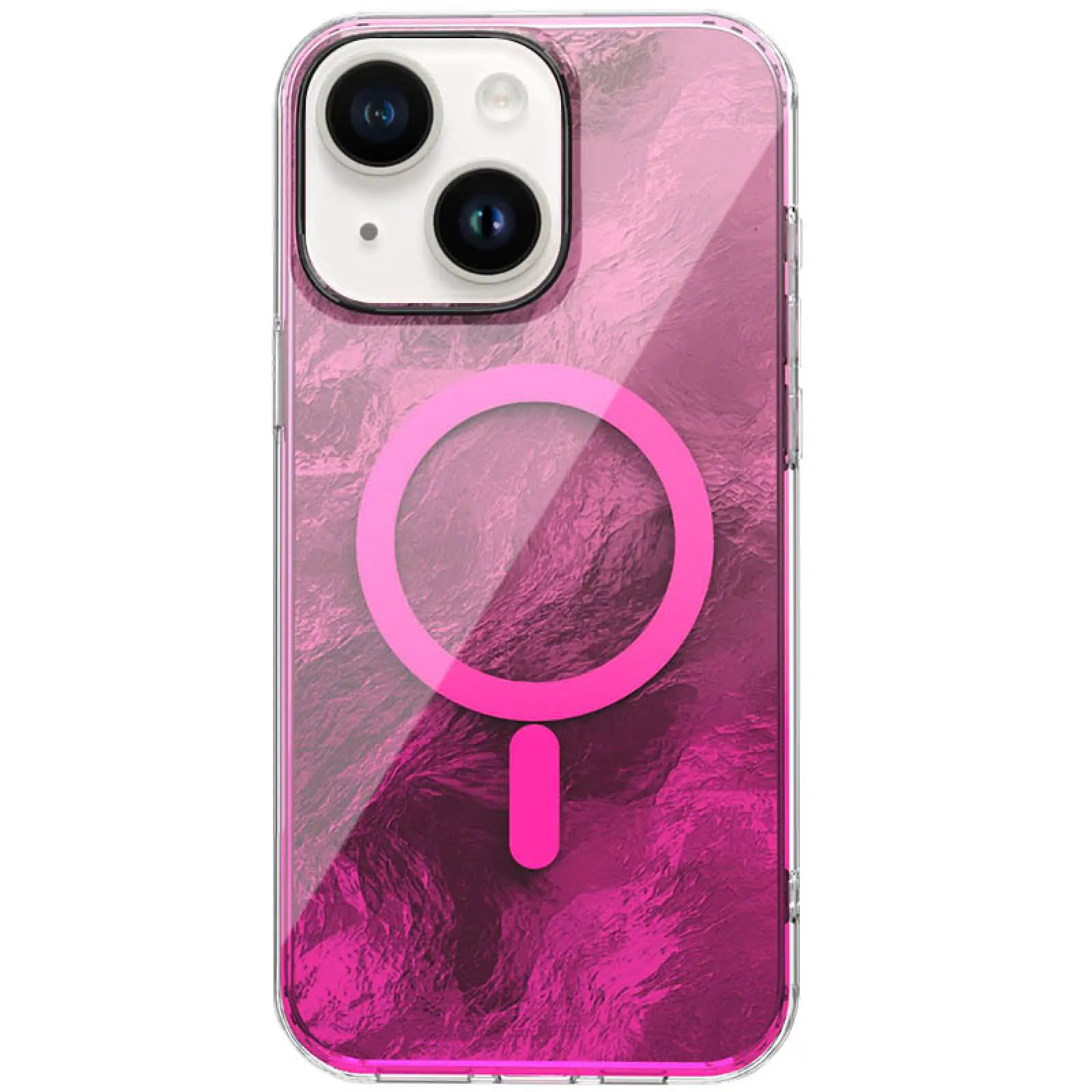Etui TPU Shiny Mountain Magnetic Fit do Apple iPhone 14 / 13 (6.1"), Pink, TPU