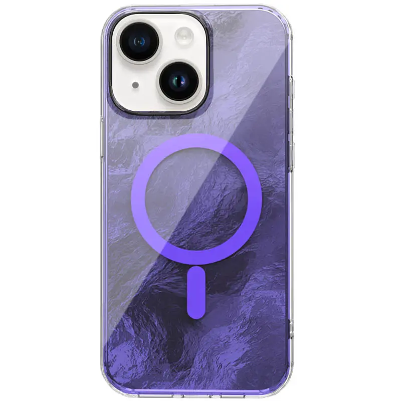 Etui TPU Shiny Mountain Magnetic Fit do Apple iPhone 14 / 13 (6.1"), Purple, TPU