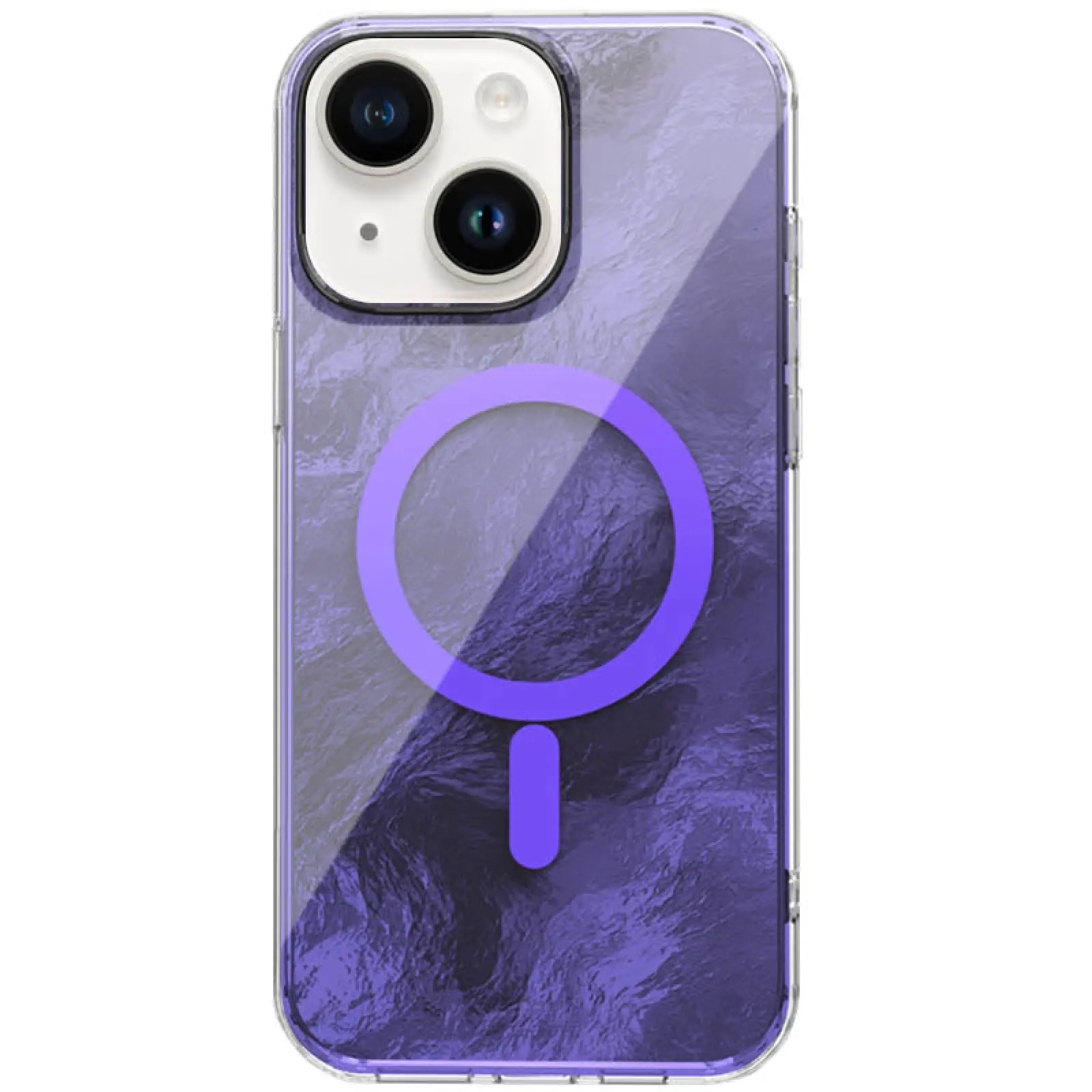Etui TPU Shiny Mountain Magnetic Fit do Apple iPhone 14 / 13 (6.1"), Purple, TPU