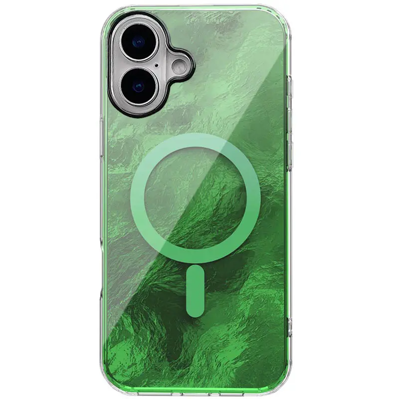 Etui TPU Shiny Mountain Magnetic Fit do Apple iPhone 16 (6.1"), Green, TPU