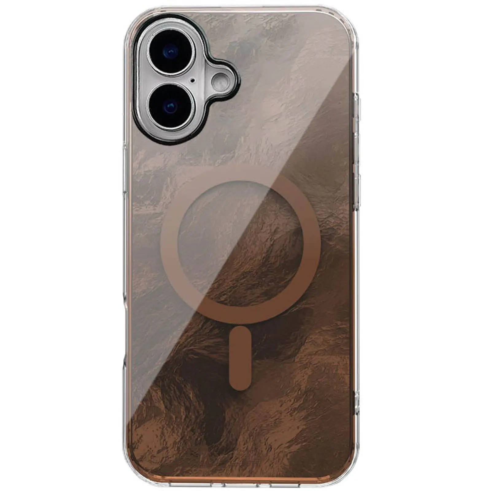 Etui TPU Shiny Mountain Magnetic Fit do Apple iPhone 16 (6.1"), Chocolate, TPU