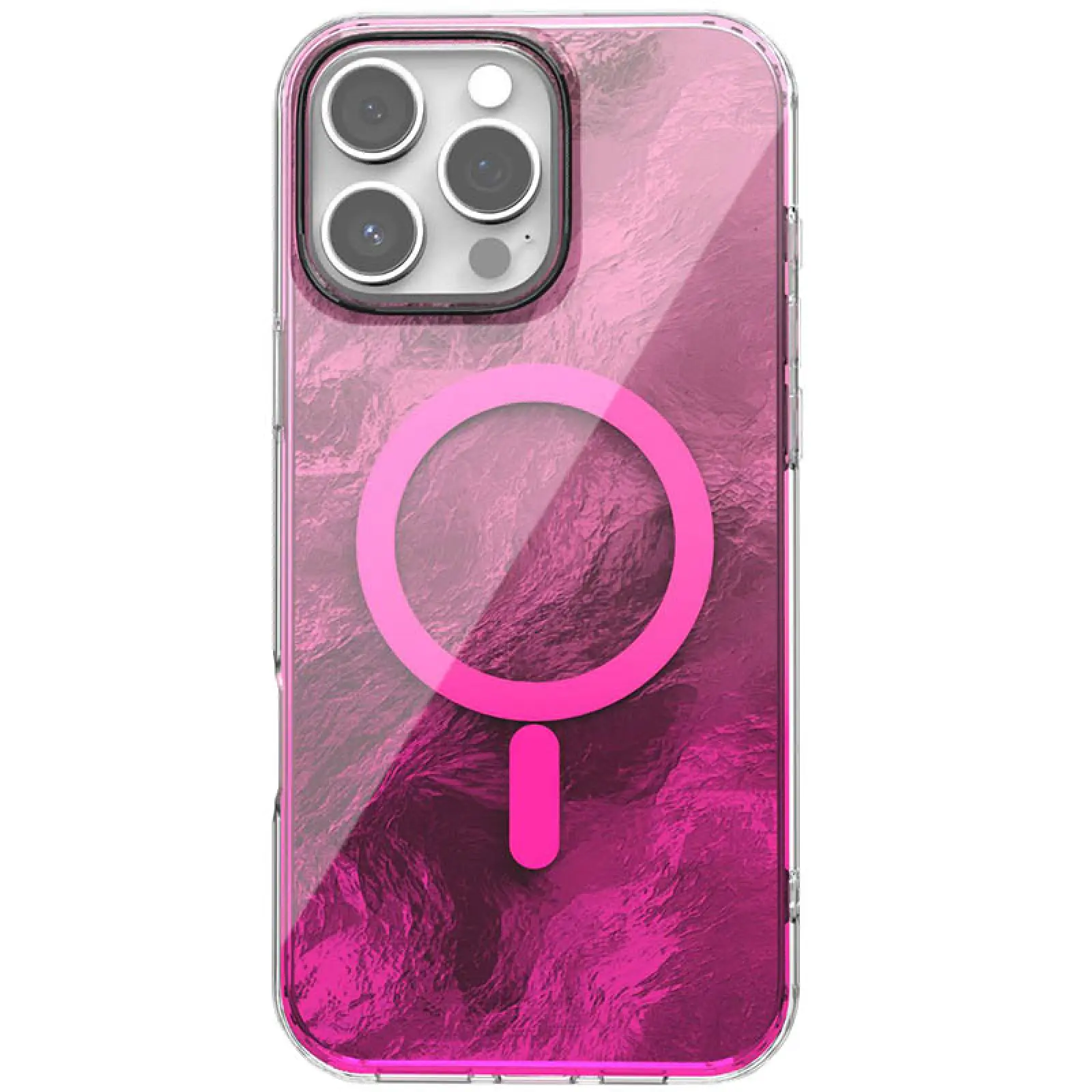 Etui TPU Shiny Mountain Magnetic Fit do Apple iPhone 16 Pro (6.3"), Pink, TPU