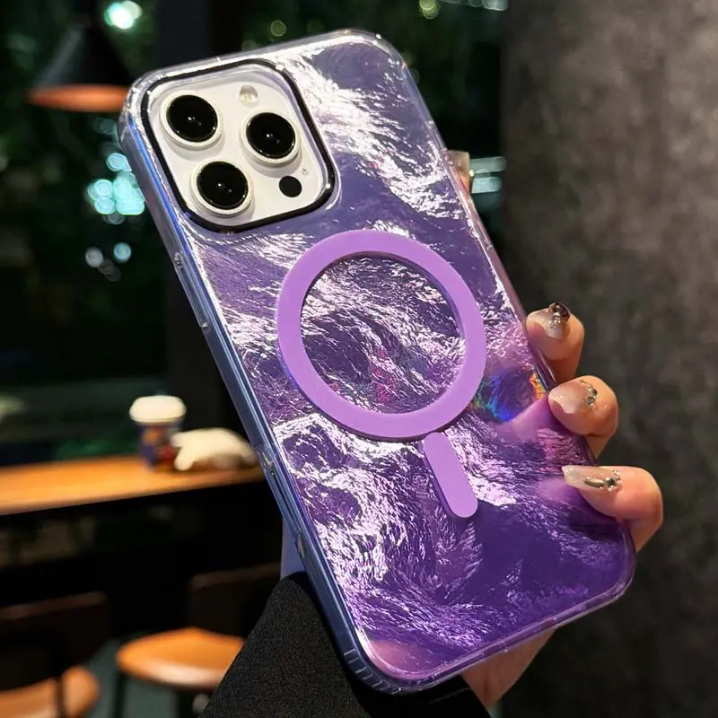 Etui TPU Shiny Mountain Magnetic Fit do Apple iPhone 16 Pro (6.3"), Purple 2, TPU