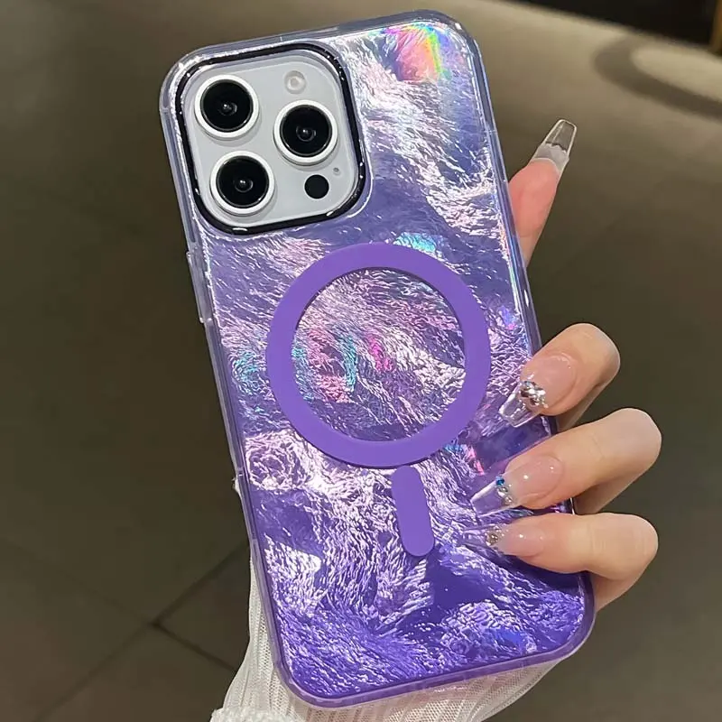 Etui TPU Shiny Mountain Magnetic Fit do Apple iPhone 16 Pro Max (6.9"), Purple 1, TPU