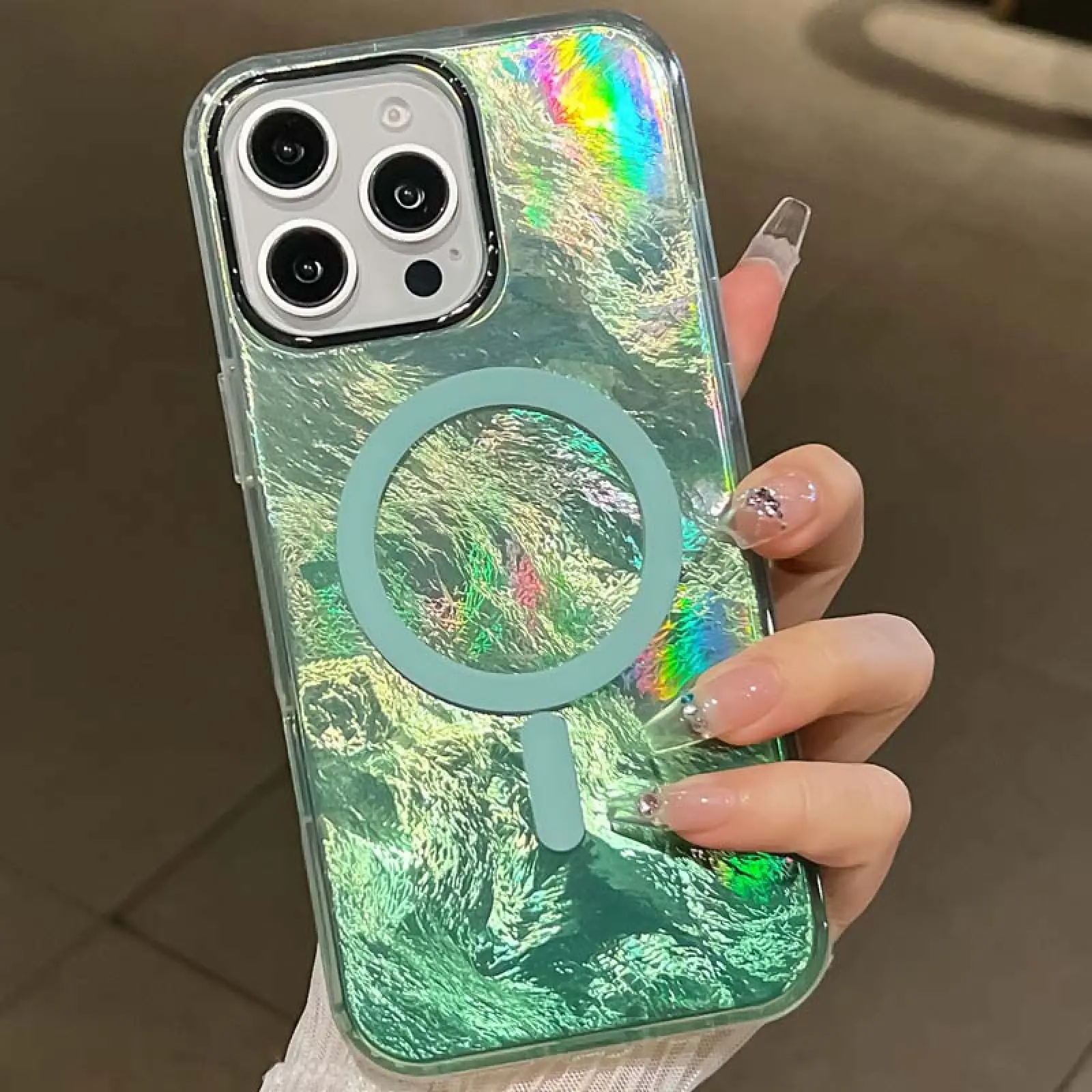 Etui TPU Shiny Mountain Magnetic Fit do Apple iPhone 16 Pro Max (6.9"), Green 1, TPU