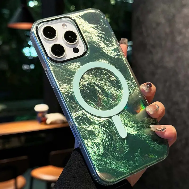 Etui TPU Shiny Mountain Magnetic Fit do Apple iPhone 16 Pro Max (6.9"), Green 2, TPU