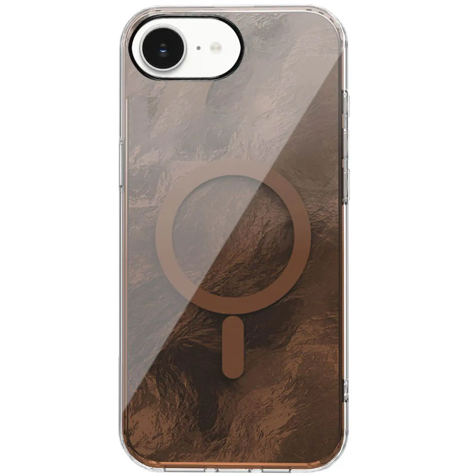 Etui TPU Shiny Mountain Magnetic Fit do Apple iPhone 16e / 17e (6.1"), Chocolate, TPU