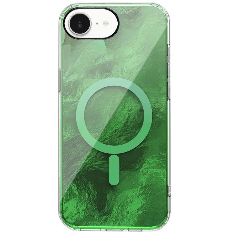 Etui TPU Shiny Mountain Magnetic Fit do Apple iPhone 16e / 17e (6.1"), Green, TPU