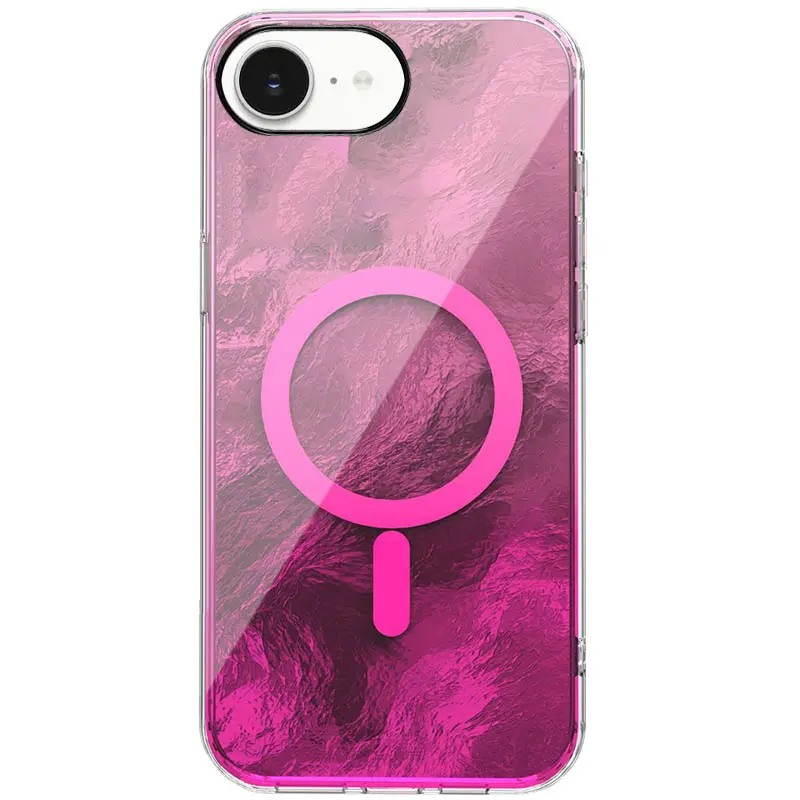 Etui TPU Shiny Mountain Magnetic Fit do Apple iPhone 16e / 17e (6.1"), Pink, TPU