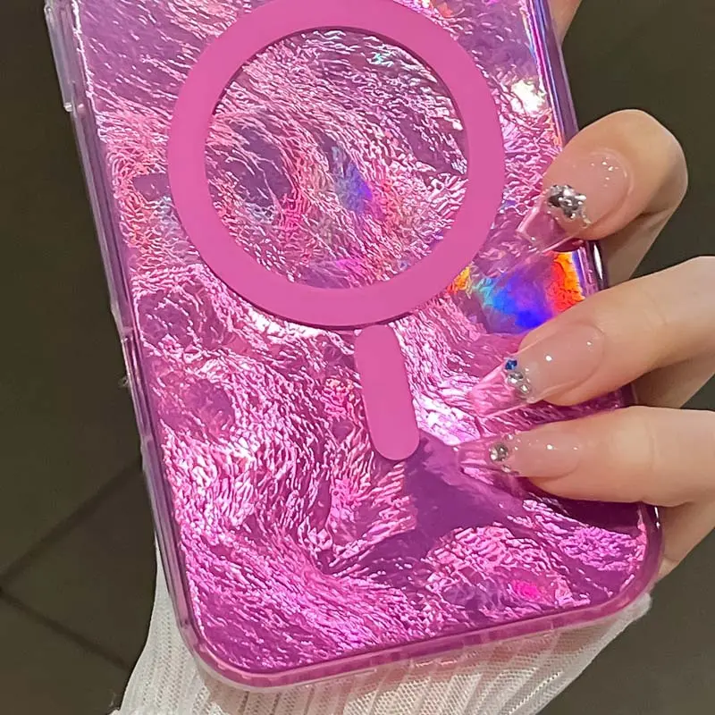 Etui TPU Shiny Mountain Magnetic Fit do Apple iPhone 16e / 17e (6.1"), Pink 1, TPU