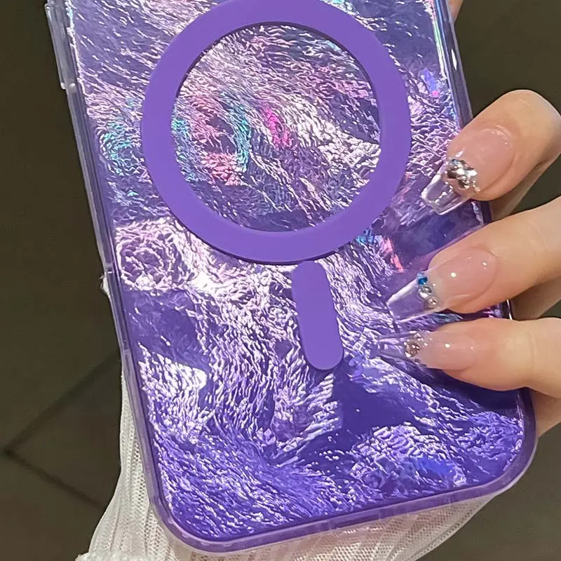 Etui TPU Shiny Mountain Magnetic Fit do Apple iPhone 16e / 17e (6.1"), Purple 1, TPU