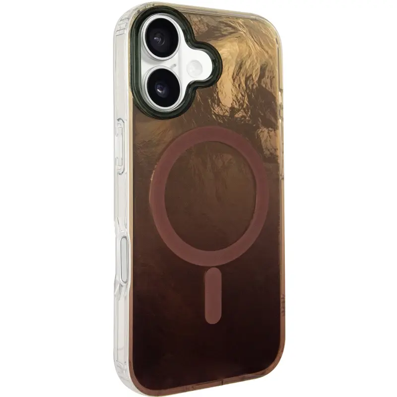 Etui TPU Shiny Mountain Magnetic Fit do Apple iPhone 17 (6.3"), Chocolate, TPU
