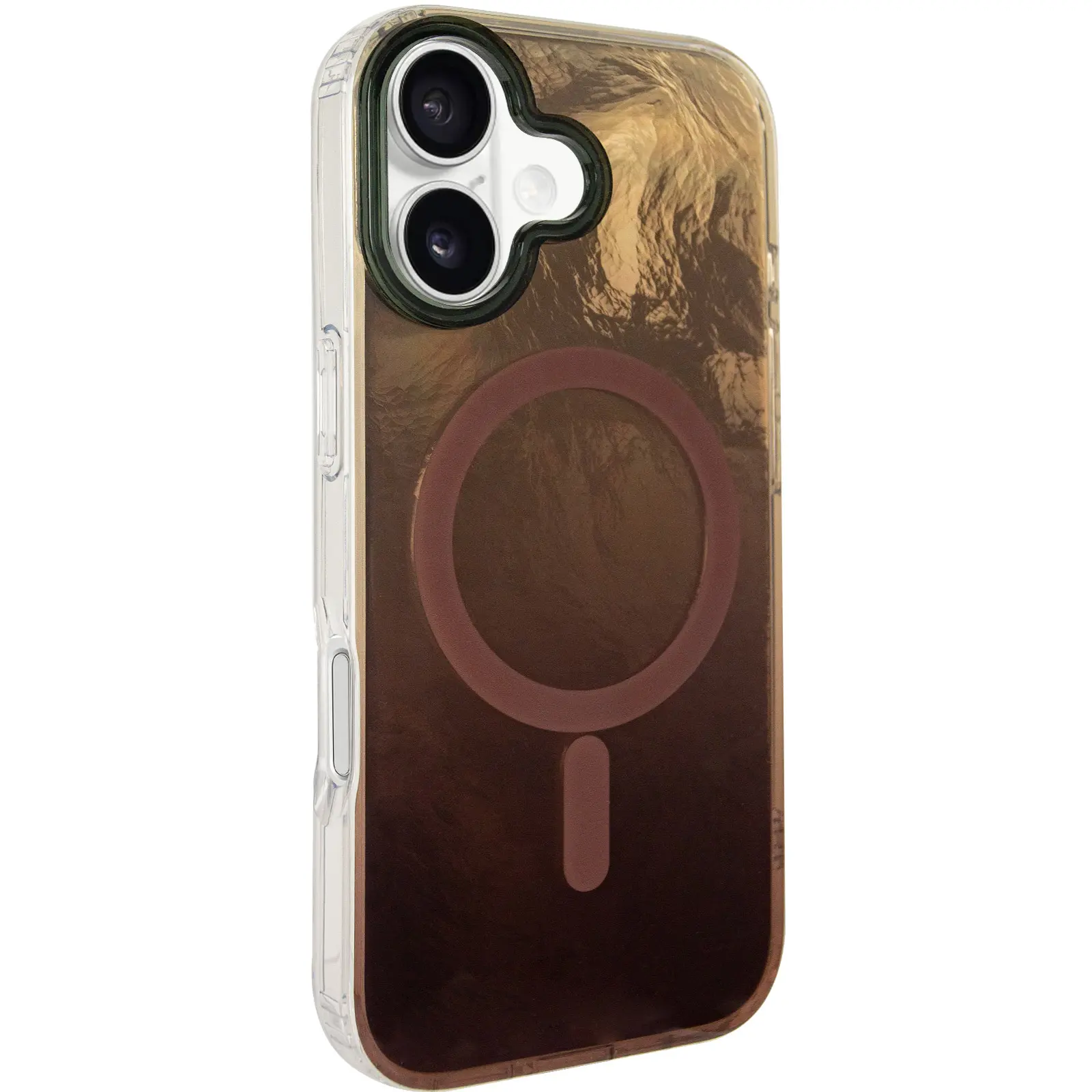Etui TPU Shiny Mountain Magnetic Fit do Apple iPhone 17 (6.3"), Chocolate, TPU