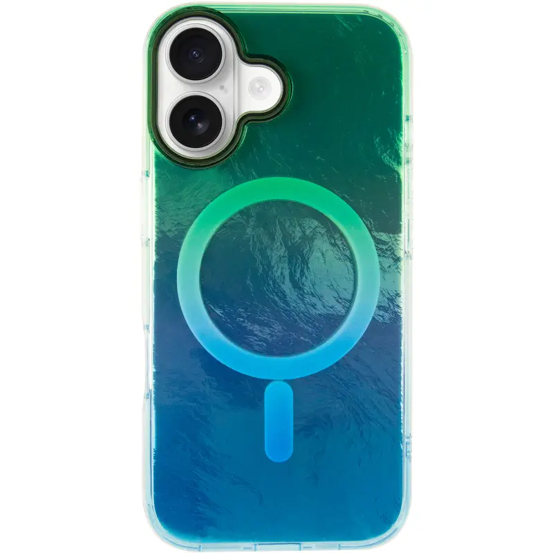 Etui TPU Shiny Mountain Magnetic Fit do Apple iPhone 17 (6.3"), Green / Blue 1, TPU