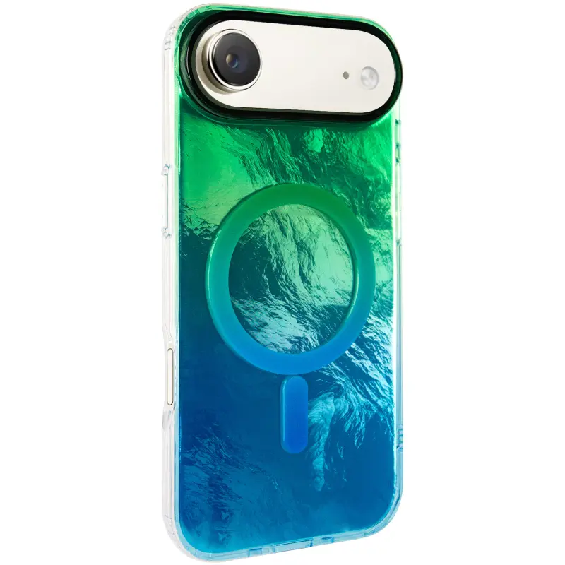 Etui TPU Shiny Mountain Magnetic Fit do Apple iPhone 17 Air (6.5"), Green / Blue, TPU