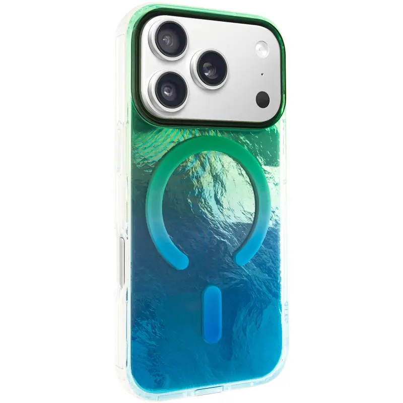 Etui TPU Shiny Mountain Magnetic Fit do Apple iPhone 17 Pro (6.3"), Green / Blue, TPU