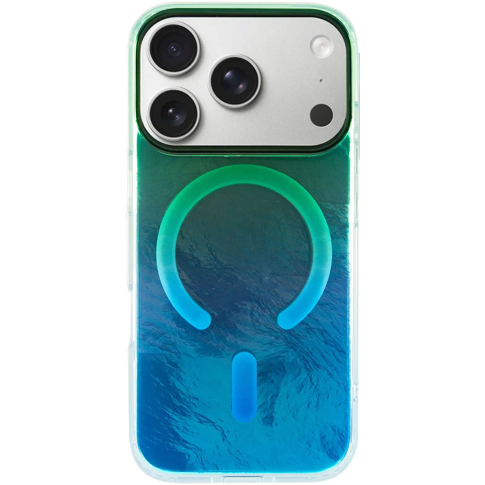 Etui TPU Shiny Mountain Magnetic Fit do Apple iPhone 17 Pro (6.3"), Green / Blue 1, TPU