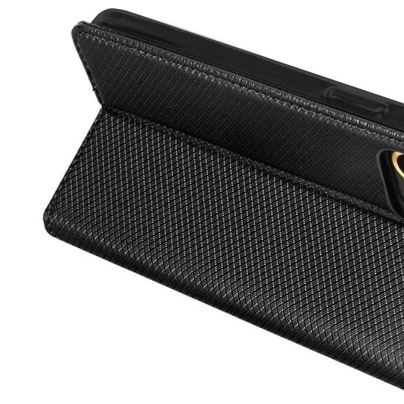 Etui książka Magnet do Samsung Galaxy S23, Black 2, Sztuczna skóra