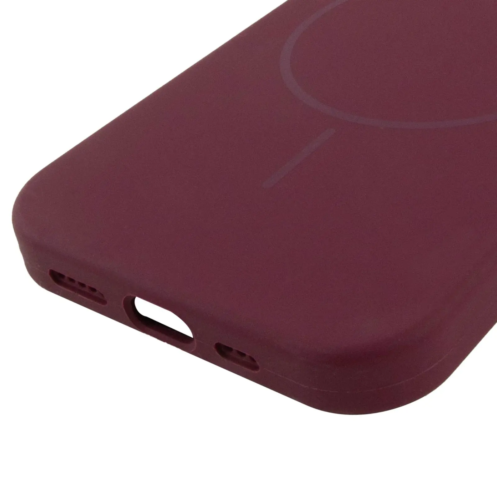 Etui Silicone Case Full Protective with MagSafe do Apple iPhone 12 Pro / 12 (6.1"), Bordeaux / Plum 4, Silikon