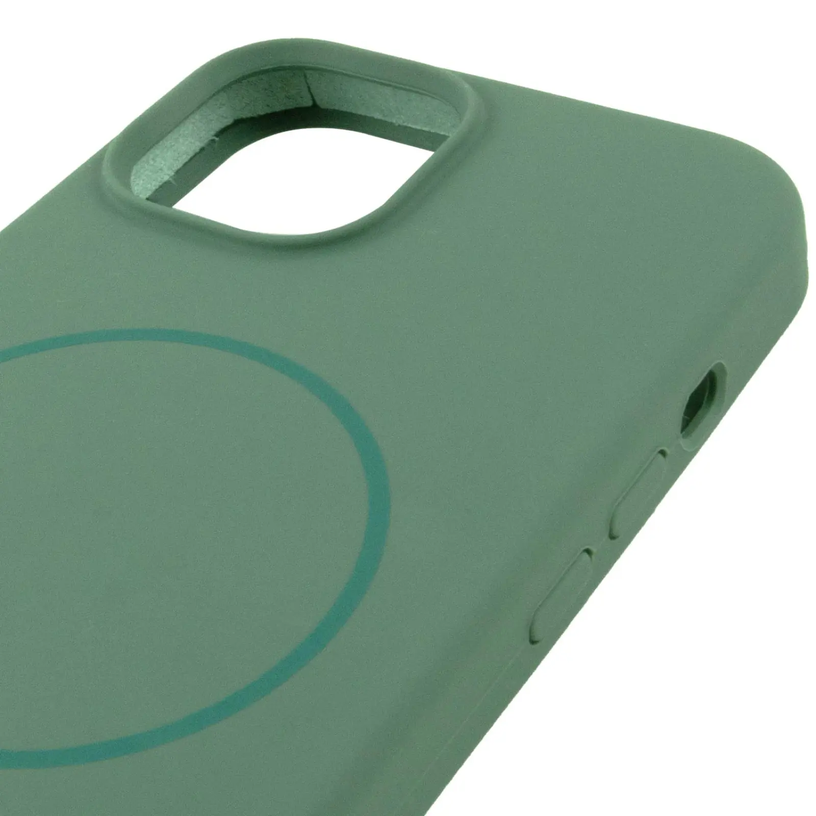 Etui Silicone Case Full Protective with MagSafe do Apple iPhone 12 Pro / 12 (6.1"), Zielony / Pine green 3, Silikon