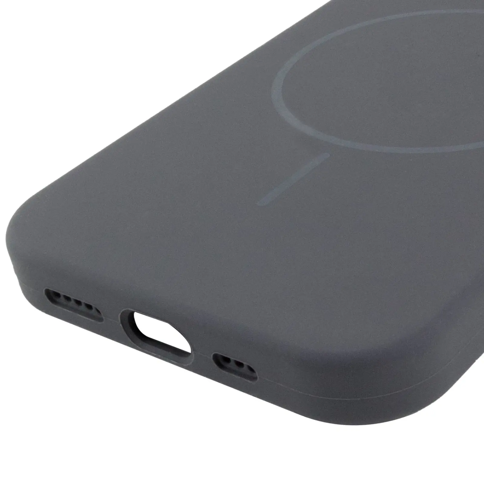 Etui Silicone Case Full Protective with MagSafe do Apple iPhone 12 Pro / 12 (6.1"), Szary / Dark Gray 4, Silikon