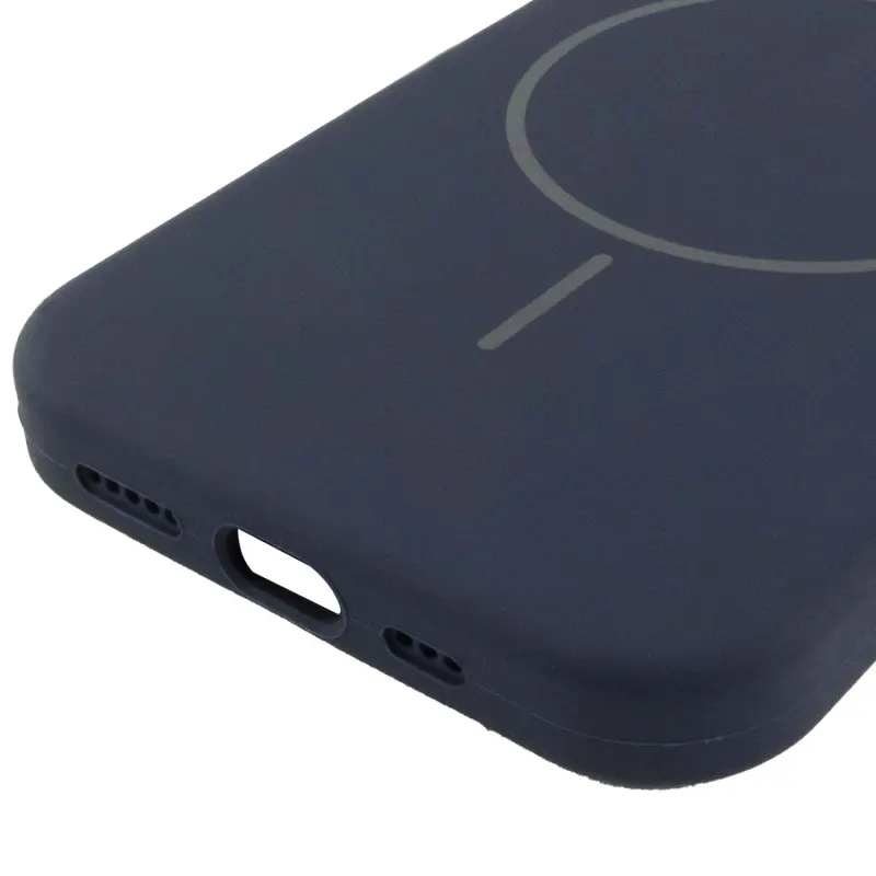 Etui Silicone Case Full Protective with MagSafe do Apple iPhone 12 Pro Max (6.7"), Ciemno-niebieski / Midnight blue 4, Silikon