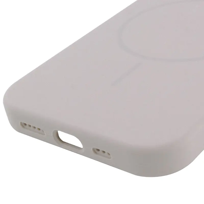 Etui Silicone Case Full Protective with MagSafe do Apple iPhone 12 Pro Max (6.7"), Szary / Light Grey 4, Silikon