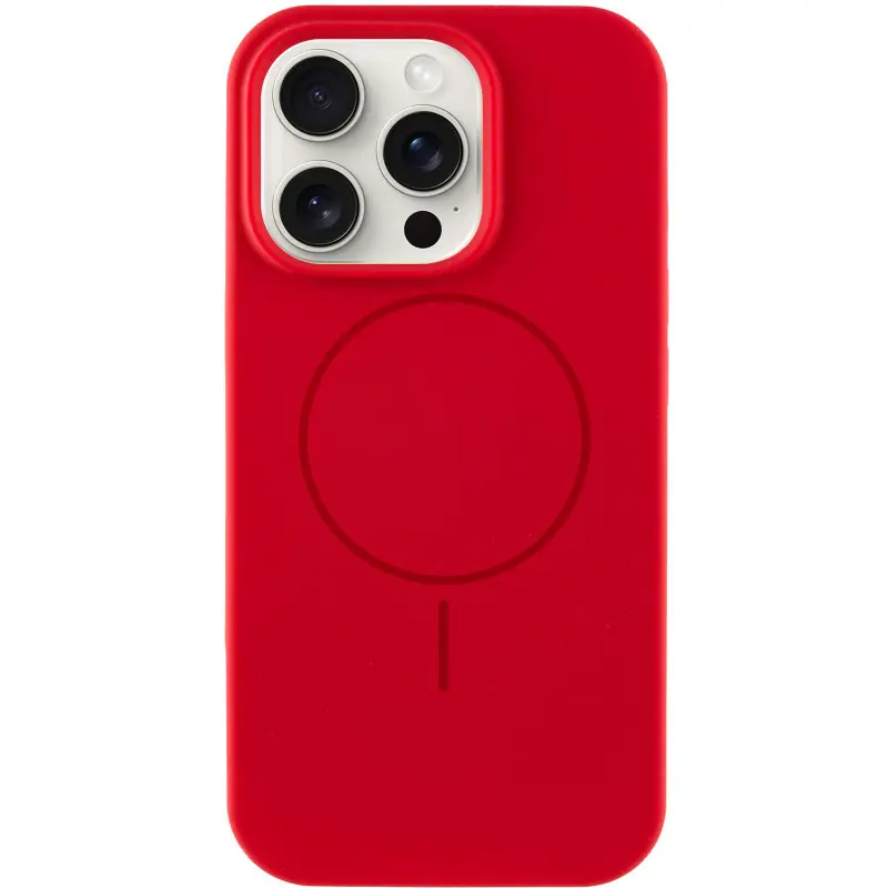 Etui Silicone Case Full Protective with MagSafe do Apple iPhone 13 Pro (6.1"), Czerwony / Red, Silikon