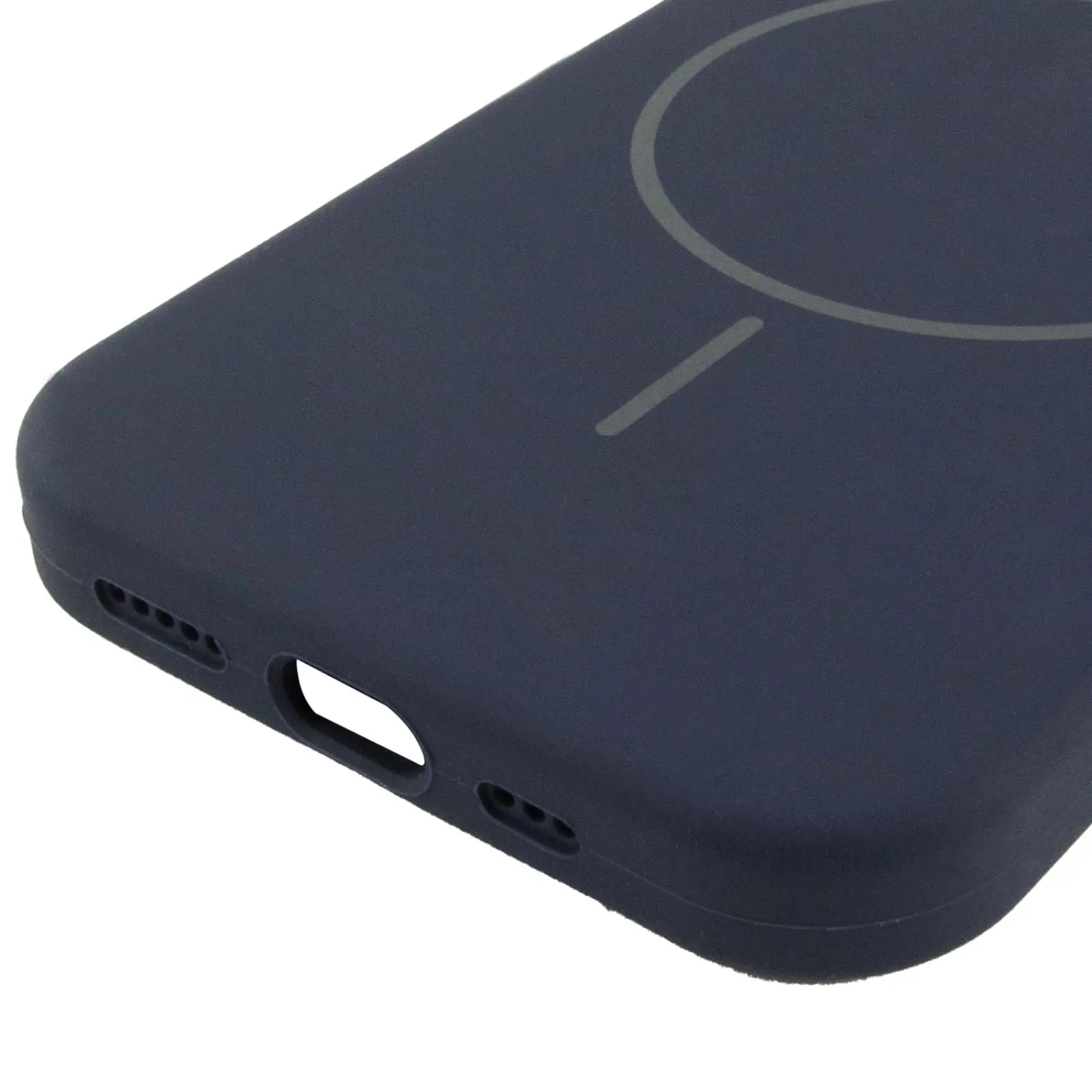 Etui Silicone Case Full Protective with MagSafe do Apple iPhone 13 (6.1"), Ciemno-niebieski / Midnight blue 4, Silikon