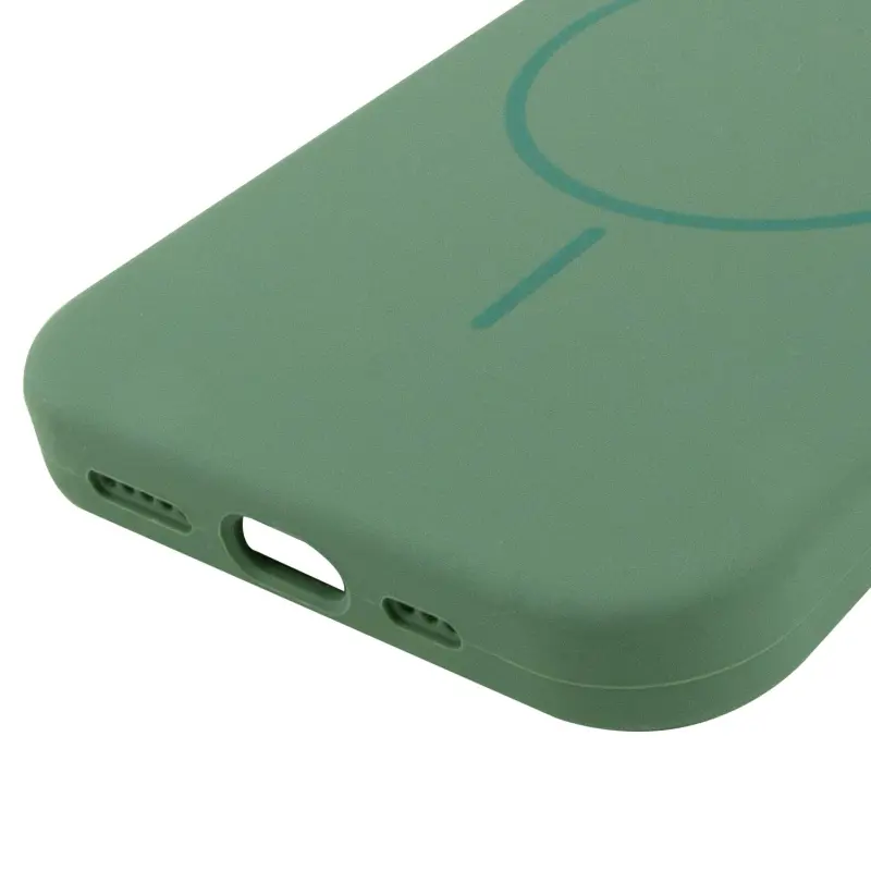 Etui Silicone Case Full Protective with MagSafe do Apple iPhone 14 (6.1"), Zielony / Pine green 4, Silikon