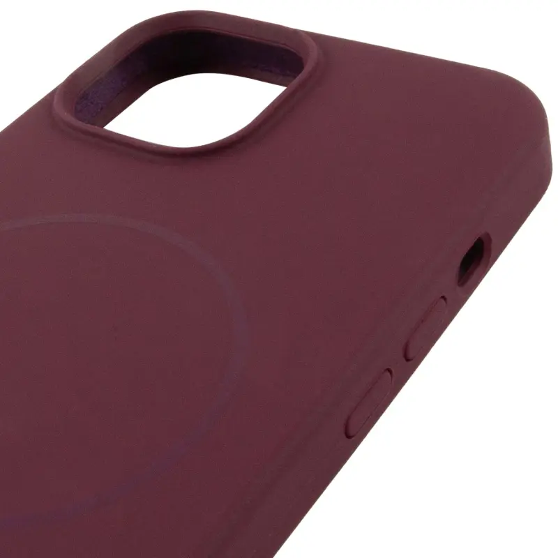 Etui Silicone Case Full Protective with MagSafe do Apple iPhone 14 (6.1"), Bordeaux / Plum 3, Silikon