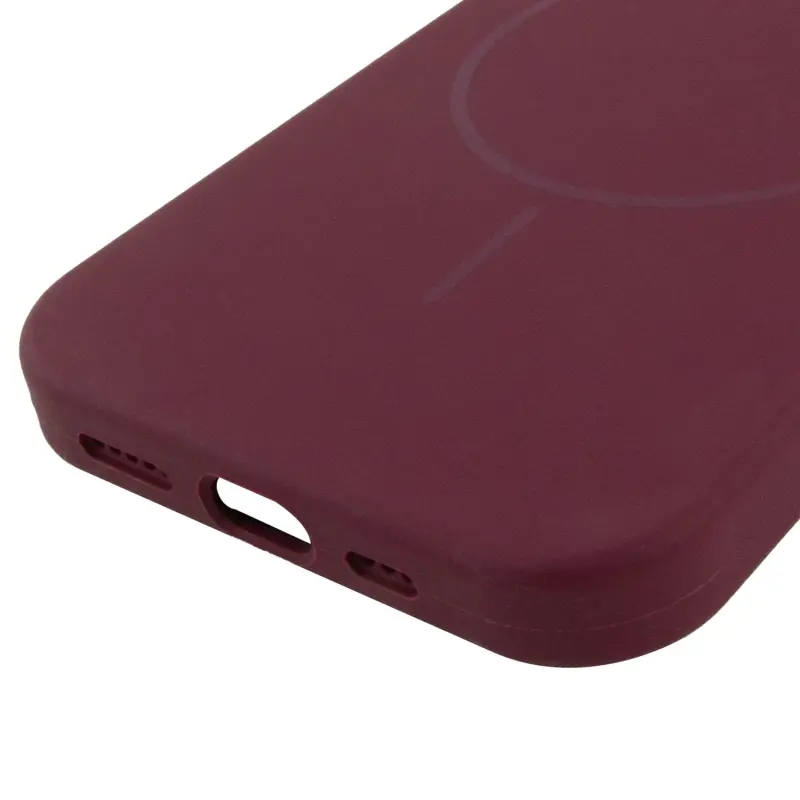 Etui Silicone Case Full Protective with MagSafe do Apple iPhone 14 (6.1"), Bordeaux / Plum 4, Silikon