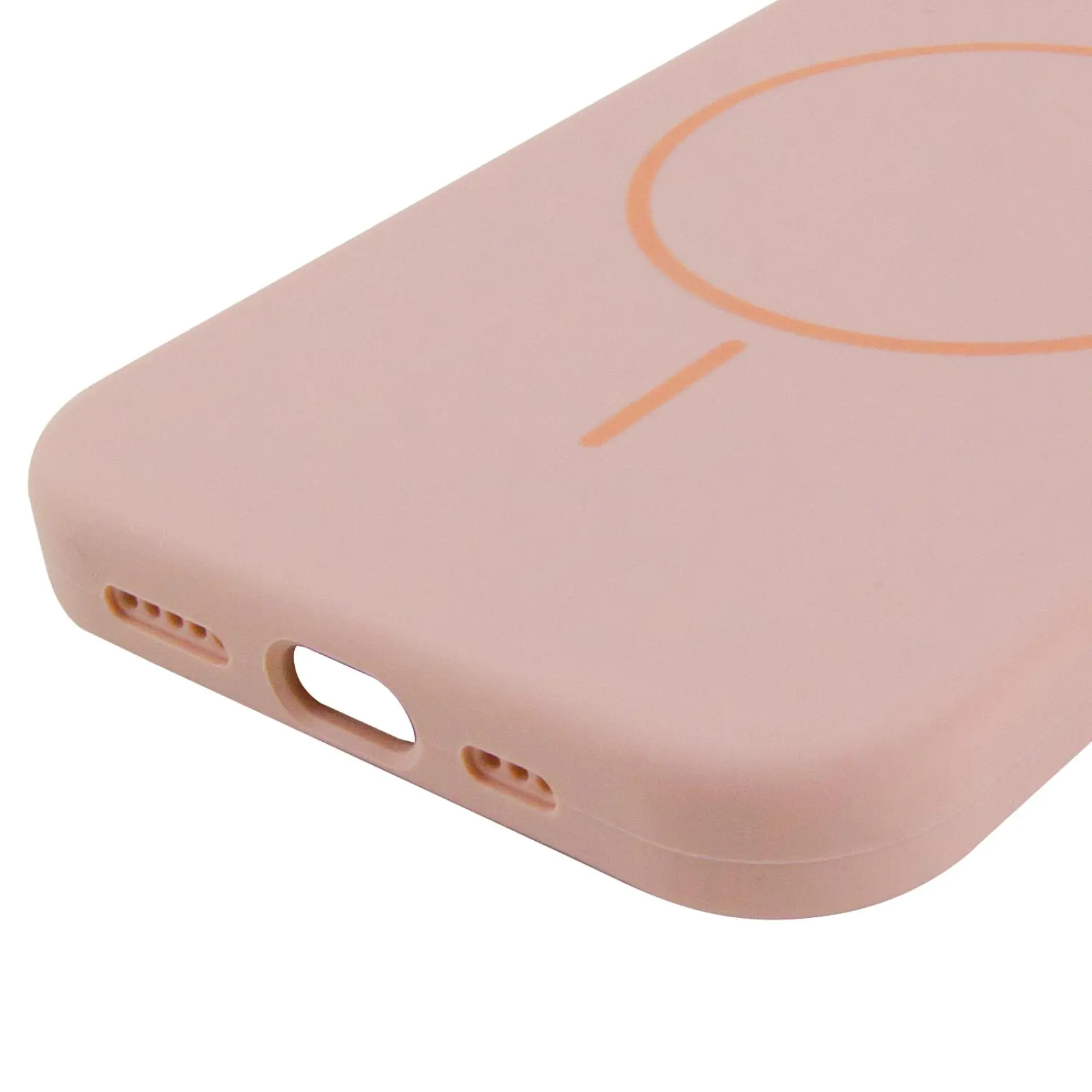 Etui Silicone Case Full Protective with MagSafe do Apple iPhone 14 (6.1"), Różowy / Pink Sand 4, Silikon