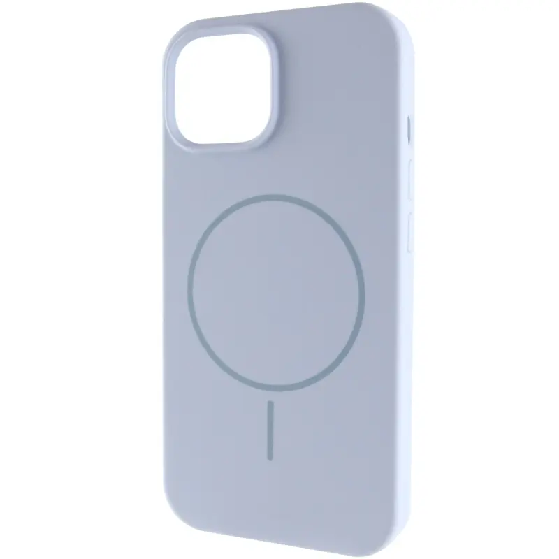 Etui Silicone Case Full Protective with MagSafe do Apple iPhone 15 (6.1"), Niebieski / Lilac Blue, Silikon